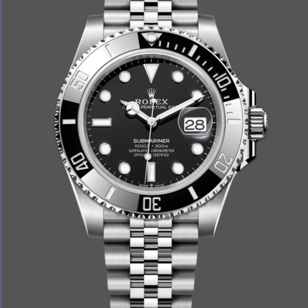 Replica Rolex Submariner 41 Black Dial Fluted Bezel Jubilee 126610LN Herrenuhr