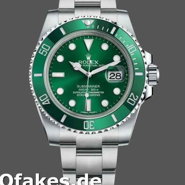 Replica Rolex Submariner Date 116610LV Edelstahl Oyster 40MM Grünes Zifferblatt Herren Replica Uhren