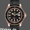 Replica Rolex Yacht-Master 116655 Everose Gold Black Dial 40mm Herren Replica Uhren