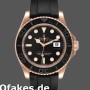 Replica Rolex Yacht-Master 116655 Everose Gold Black Dial 40mm Herren Replica Uhren