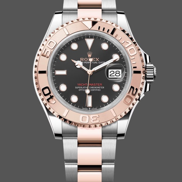Replica Rolex Yacht-Master 126621 EverRose Gold Black Dial 40MM Herren Replica Uhren