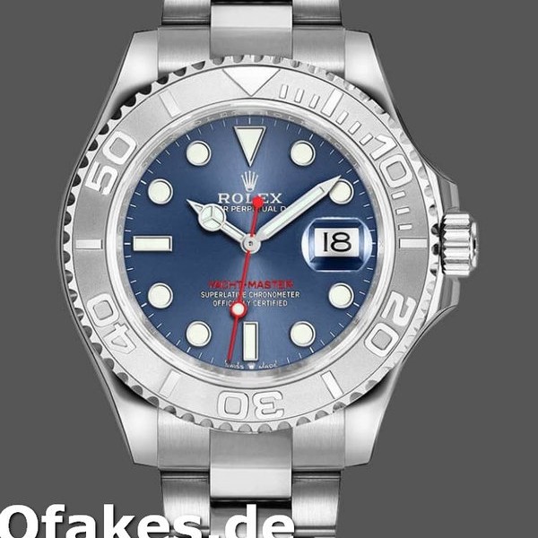 Replica Rolex Yacht-Master 126622 Platinum Bezel Blue Dial 40MM Herren Replica Uhren