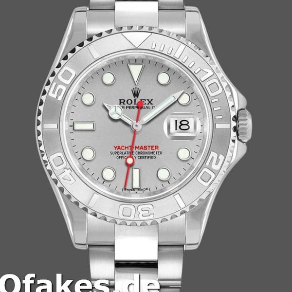 Replica Rolex Yacht-Master 16622 Silver Dial 40mm Herren Ratch Uhren