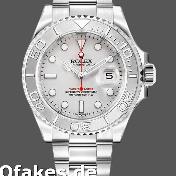 Replica Rolex Yacht-Master 16622 Silver Dial 40mm Herren Replica-Uhr