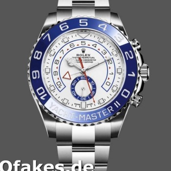 Replica Rolex Yacht-Master II 116680 White Square Dial 44mm Herren Replica Uhren