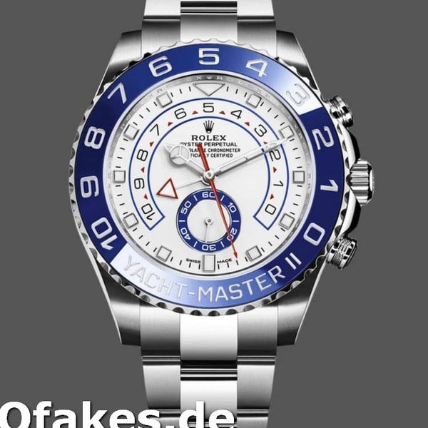 Replica Rolex Yacht-Master II 116680 White Square Dial 44mm Herren Replica Uhren