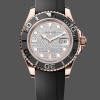 Replica Rolex Yacht-Master II 126655 Diamond Pave Dial Rose Gold 40mm Herren Replica Uhren