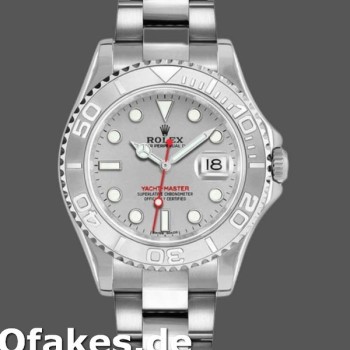 Replica Rolex Yacht-Master 168622 Platinum Stainless Steel Silver Dial 35mm Unisex Replica Uhren