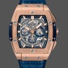 Replica Hublot Spirit of Big Bang Chronograph King Gold Blue Leather Herrenuhr 641.OX.7180.LR Klassisches Design